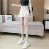 Falda de Volantes Irregulares de Moda para Mujer Verano Estilo Coreano Falda de Cola de Pez Cintura Alta Slim Línea A Cadera Falda Corta