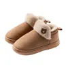 Bonitas botas de nieve para mujer, modelo nuevo de invierno 2025, para exteriores, antideslizantes, totalmente forradas, de felpa, cálidas, de caña alta, pantuflas de algodón afelpado