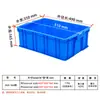 Cajas de plástico para distribución, de la fábrica Jiangsu Rushun, venta al por mayor, de 450 a 160 cajas azules, nuevo material, cajas de plástico para logística.