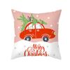 Funda de Almohada Navideña Personalizada Transfronteriza Deseo Dibujos Animados Impresos Piel de Melocotón Almohada para Navidad Hogar Sofá Cojín