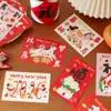 Feliz Ano do Cavalo, Cartões Decorativos Festivos de Ano Novo, Belas Mensagens de Bênção, Cartões Postais, Adesivos de Coração para Parede, Cartões de Cumprimentos