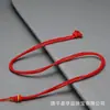 Cordão de Colar Simples Trançado Ajustável com Fivela da Paz, Pingente de Jade, Ágata, Jadeíta e Pingente de Bodhi para Homens e Mulheres, Atacado