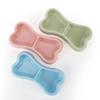 Tazón para Perro Tazón Doble con Forma de Hueso Tazón de Plástico para Mascotas Tazón Universal para Alimentar y Beber para Perro y Gato Tazón para Gato de Doble Propósito Tazón para Comida de Perro