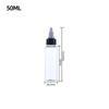 50ml100ml120mlpet bico pontiagudo transparente garrafa solução aquosa plástico areia pintura garrafa dispensando garrafa de água dispensando garrafa de tinta