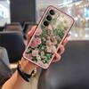 Adecuado para Funda de Teléfono Móvil Oppo Nuevo Lindo Pintura al Óleo Digital Simple Dibujo Animado Carcasa Blanda Trendy Color Puro Borde Completo Flor