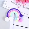 Arcílla Polimérica Suave Arcoíris Diy Arcoíris Hecho a Mano Diy Joyería Pequeña Arcoíris Diy Accesorios Pasador para el Cabello Diy Pegamento en Crema Accesorios Pequeños