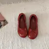 Sapatos Mary Jane de Verão 2026 com Bico Redondo e Salto Interno, Sapatilhas com Laço para Meninas, Sapatos Versáteis para Avós