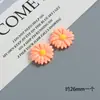 Acessórios de Resina Flor Margarida Colorida Pequena DIY Cola de Creme Capa de Celular Ímã de Geladeira Furo Fivela de Sapato Acessórios para Cabelo