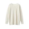 Suéter de Cashmere 100% Puro Outono e Inverno Gola Redonda Versátil Tricô Camada Base Nova Solto Elegante Suéter Interno