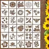 Plantilla de Pintura Recortable Original de Amazon Transfronteriza Plantilla de Pintura Flor DIY Asistente de Pintura en Aerosol