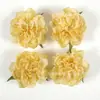 34 tipos de cabezas de flores de rosa amarillas artificiales de seda estilo europeo para horquillas DIY, arreglos florales y decoraciones de gorros de graduación