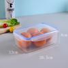 Caja de Conservación de Grado Alimenticio, Caja de Almacenamiento para Refrigerador de Cocina de Grado Alimenticio, Caja de Almuerzo de Plástico PP Transparente Engrosada, Caja Sellada