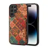 Denior es Adecuado para Samsung Galaxy S26Ultra Funda para Teléfono con Soporte y Ranura para Tarjeta Floral de Corcho S25 Edge