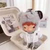 Solo ropa de muñeca: Colgante de muñeca de peluche de vinilo de la serie Hirono Road Log, conjunto de ropa para muñeca Hirono, abrigo, sombrero