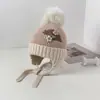 Moda Versátil Sombrero de Lana Integrado que Protege los Oídos Lindo Sombrero de Lana Grueso y Cálido Sombrero para Proteger los Oídos