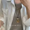 Nuevo Collar con Colgante Zen Estilo Chino, Cadena Clavicular Retro de Lujo Ligero de Gama Alta, Joyería Versátil Elegante de Nicho al por Mayor para Mujeres