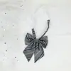 Corbata de moño para hombre Corbata de moño para mujer Floral Versátil JK Uniforme japonés Sin banda elástica Material escolar Jardín de infantes Rayado Estilo Campus