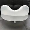 Almohada para el cuello con joroba en forma de U, adecuada para las pausas del almuerzo en la oficina, plegable, desmontable, portátil, almohada inflable tipo prensa