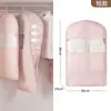 Capa de proteção contra poeira para roupas, saco de proteção contra poeira para jaquetas de pelo e plumas, saco de armazenamento de roupas comprimido visível, cabide para terno de uso doméstico