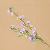 Jazmín de Doble Horquilla Adornos de Flores Artificiales de Alta Lujo Estantería Escritorio Decoraciones para el Hogar Adornos para Sala de Estar Decoraciones Festivas