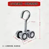 C50 trilho de suspensão industrial de alta resistência conjunto completo claraboia deslizante porta suspensa de empurrar e puxar guia deslizante de rolamento trilho deslizante polia de suspensão