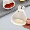 Prato Pequeno para Molho Desenho Animado, Pratinho Fofo, Prato de Petisco Delicado para Uso Doméstico, Prato para Molho de Churrasco Estilo Coreano, Prato para Vinagre, Pratinho para Molho