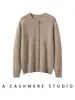 Jardim dos Sonhos Cardigã de Crochê Tridimensional Resistente com Gola Redonda em Cashmere para Mulheres, Suéter Macio e Aconchegante