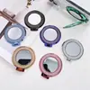 Espejo Mini Plegable Brillante Accesorio Portátil para Funda de Teléfono Soporte de Espejo para Maquillaje Perezoso Gadget de Escritorio para Ver Series