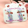 Joyería infantil estilo coreano aretes de frutas para niños clip para orejas acrílico para niños sin perforar pendientes lindos para niñas anti-dolor