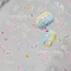 Cyansea Adesivos Coloridos Líquidos Borboleta para Nail Art Gato Luz Fluida 5D Laser Popular na Internet Estilo Japonês Adesivos de Unha