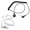 Auriculares de oído único con conducto de aire curvo de 3,5 MM, micrófono de mano para walkie-talkie, auriculares externos de escucha única para teléfono móvil, MP3/4