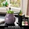 Pedra difusora de aromas fofa e peculiar em formato de berinjela, um presente divertido e peça decorativa para a sala de estar