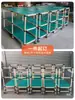 Carrito de almacenamiento antiestático, carrito de herramientas, estante para materiales, tubo lean beige, banco de trabajo móvil silencioso empujado a mano