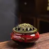 Queimador de Incenso Cerâmico para Uso Doméstico, Atacado de Yiwu, Queimador de Incenso com Design de Cerâmica Ge Esmaltada em Forno, Queimador de Incenso de Templo, Pequeno Queimador para Bobina de Incenso