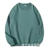 Sudadera de Algodón Puro con Cuello Redondo para Hombre, Estilo Primavera y Otoño, Ropa de Otoño para Hombre de Color Sólido, Chaqueta Casual Americana para Hombre, Peso Alto para Otoño