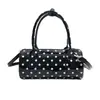 Bolso Cruzado de Hombro Cilíndrico para Mujer, Nuevo, Elegante, de Lunares, Gran Capacidad, Moda Exquisita Casual Primavera-Verano 2026