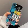 Adecuado para iPhone 17 Pro Max Parchework Personalizado Ilustración Espacio Funda de Teléfono Apple 16 Transparente 14/15 Nicho