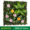 Pared de Plantas de Simulación Transfronteriza Planta Verde Decoración Floral Fondo Césped de Plástico Exterior Fabricante Mayorista Césped Hierba Milán