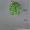 Simulación de Pegamento de Tacto Vegetal Hoja de Tortuga Hoja de Planta Verde Accesorios para Disparos Decoración del Hogar Estilo Nórdico