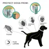 Coleira spot para cachorro repelente de pulgas animal de estimação gato cachorro coleira repelente de insetos óleo essencial repelente de pulgas coleira para animal de estimação
