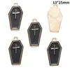 Accesorios para Joyería de Aleación con Goteo de Aceite DIY Colgantes de Mariposa Oscura Murciélago Pendientes Pendientes Pulsera Colgante W508