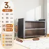 Armário de Armazenamento de Aço Prateleira de Armazenamento Doméstico Estante de Livros para Quarto Armário de Armazenamento Multi-Camadas de Piso para Varanda com Porta Armário de Armazenamento para Sala de Estar