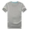 Camiseta unisex de algodón puro de 180G, manga corta, cuello redondo, color liso, blanco puro, camiseta lisa, camiseta promocional, uniforme escolar