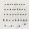 Tiras de PVC Transparente Fosco, Fivela de Puxar Fácil Tiras de Couro Redondas, Tiras de Fivela Telescópica, Tiras Olho de Galinha, Gravatas DIY