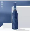Paraguas completamente automático para hombre extragrande engrosado y reforzado de un botón completamente plegable paraguas plegable parasol y protector solar para mujer