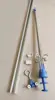 Riel de Aleación de Aluminio para Soporte de Suero Intravenoso, Soporte Extensible para Botella de Solución Salina, Soporte para Suero, Polea, Barra Colgante, Gancho