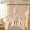 Cabide forte em forma de sino rosa para roupas para uso doméstico na varanda, secador multifuncional para roupas íntimas e meias, cabide de armazenamento à prova de vento