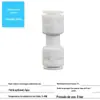 Conector rápido para purificador de água 2 pontos 3 pontos conversão máquina de água pura conexões de tubo de água conector rápido roscado atacado válvula de esfera de três vias