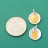Nuevo Colgante Amarillo Zakilam Dios de la Riqueza Plata S925 Chapado en Oro Estilo Tibetano Colgante Cinta Lateral Colgante Accesorios
