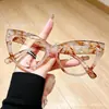 Nuevo Diseño de Ojo de Gato con Remaches Estilo Europeo y Americano, Gafas de Moda de Alta Gama Sin Receta para Mujer, Gafas Versátiles de Tendencia con Bloques de Color para Uso Diario para Hombre